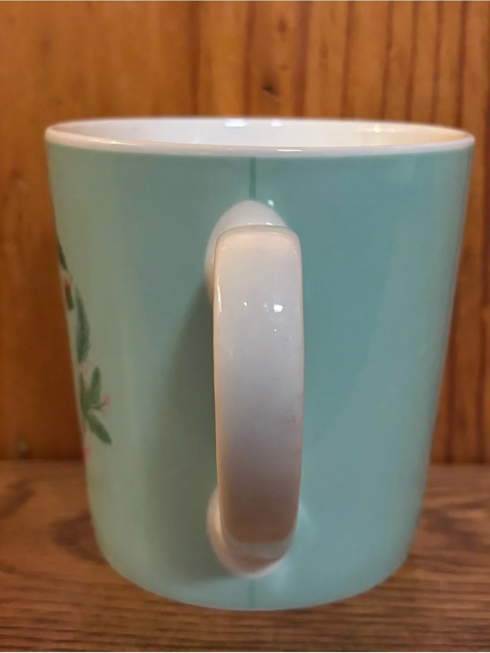 Starbucks 2019 Mint Holiday Wreath Ceramic Mug 18oz